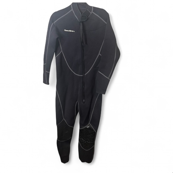 SeaSkin Black long sleeve/pants wetsuit - Men’s Large - Picture 1 of 6